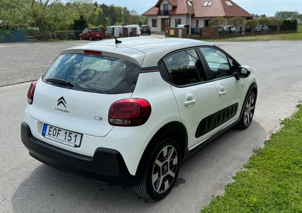 Citroen C3 cena 39900 przebieg: 148000, rok produkcji 2018 z Kolbuszowa małe 232